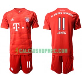 Bayern Monaco JAMES 11 Bambino Maglia Prima 2019/2020 Manica Corta (+ Pantaloncini)